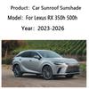 Car Sunshade For Lexus RX 350h 500h 2023~2026 Sunroof Shades Electrostatic Adsorption Visor Anti UV Sun Protection Accessories