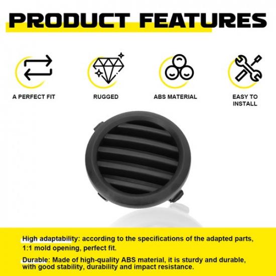 Left Front Black Fog Light Bezel Cover 57731SC030 Fit 2009-2013 Subaru Forester