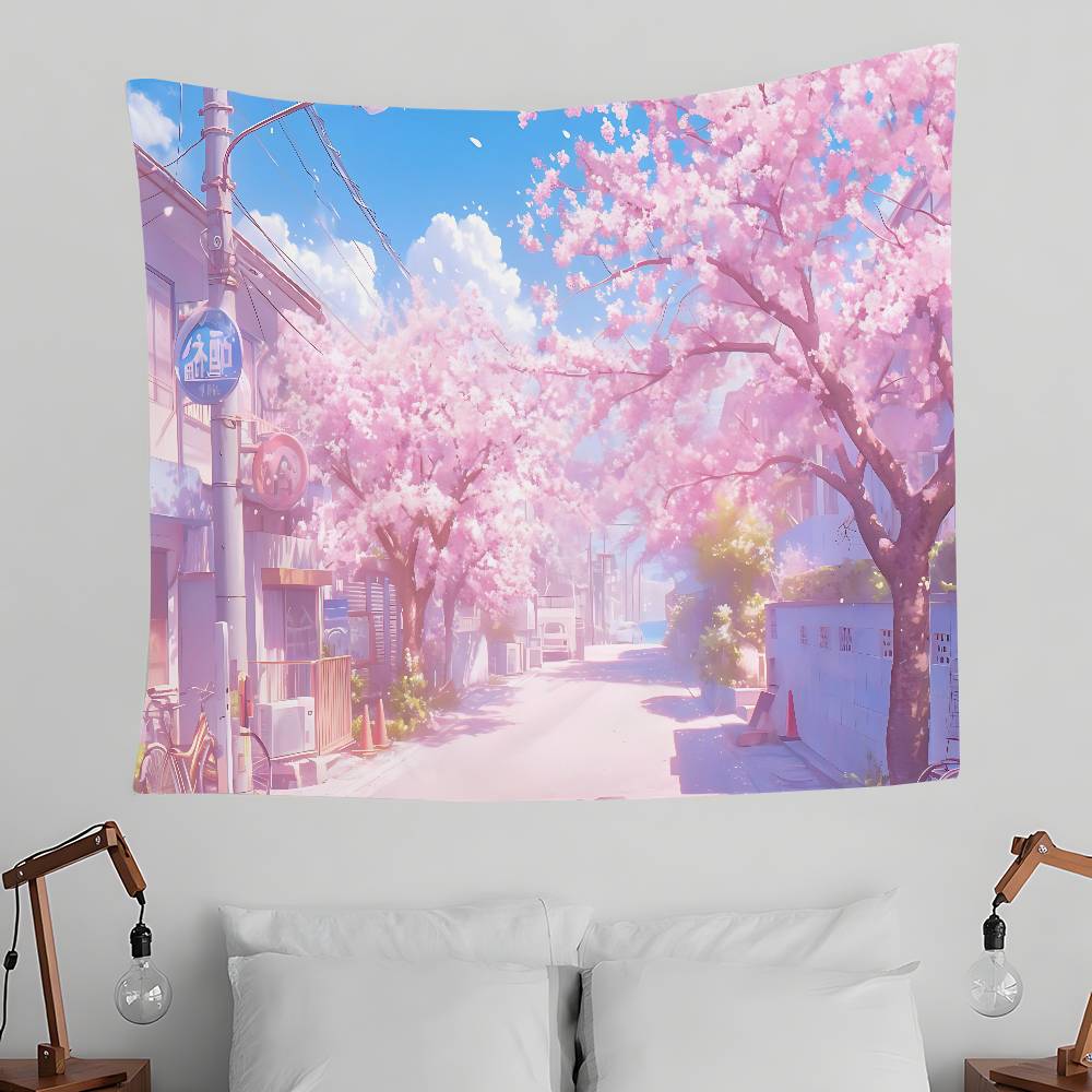 Beautiful Natural Scenery Tapestry Wall Hanging Tapestry Art Deco Blanket Curtain Hanging At Home Bedroom Living Room Decor