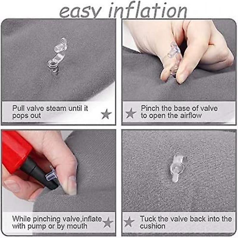 Seat Ring After Coccyx Orthopedic Seat Cushion Haemorrhoids Inflatable Ring Cushion With Pump Hardness Adjustable