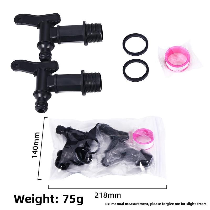 IBC Tote S60*6 Small Nozzle Connector Rain Barrel Connector Faucet Spout Garden Accessory Blue