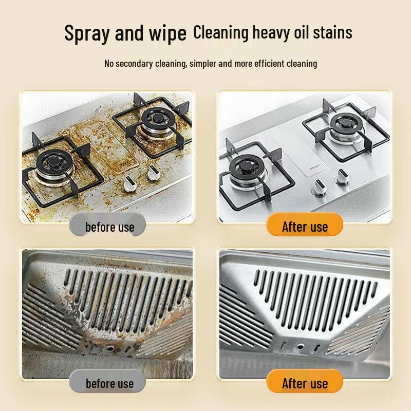 Multi-Functional Kitchen Range Hood Grease Cleaner 500g - No Disassembly Needed