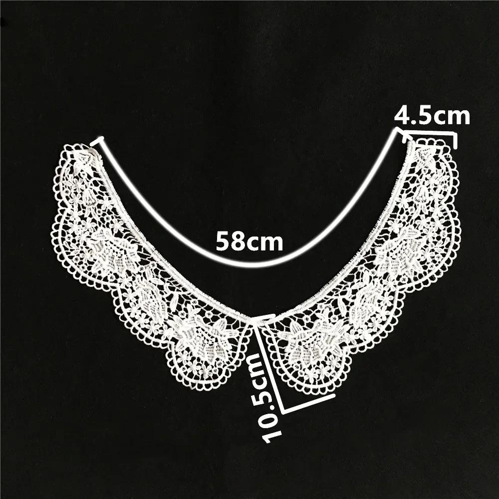 

sales of 1-10 pieces Shredded milk black and white embroidery hollowed out sewing decorative clothing accessories lace 1 pair