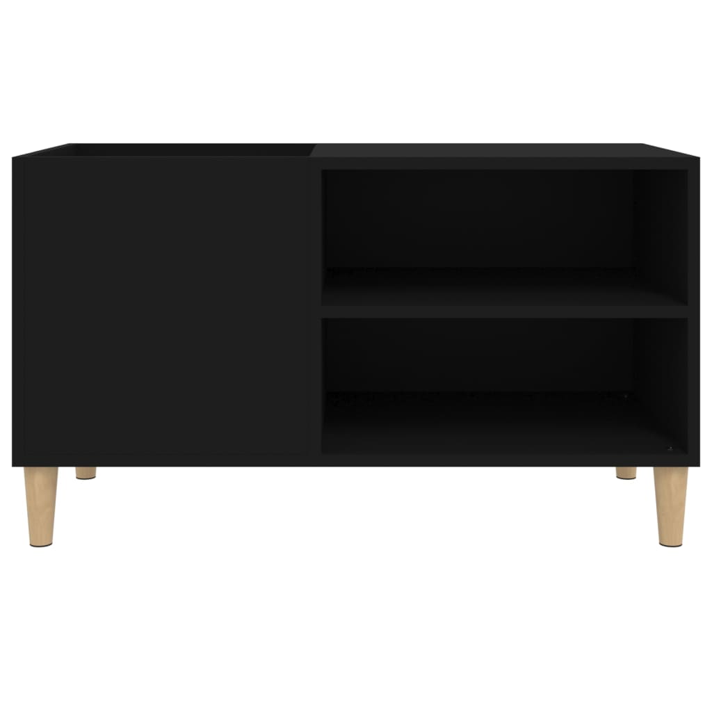 Wohnzimmer-Bücherregal Mit Abtrennung Und Stauraum, CD-/Plattenregal Mit 2 Offenen Regalen, Runder Aprikosenboden, 84,5 X 38 X 48 Cm