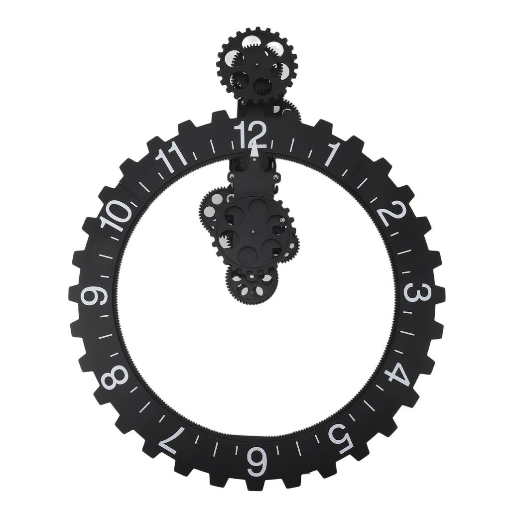 3D Bewegliche Gr Uhr Retro Große Hängende Gr Uhr Mechanisches Stundenrad Wandkunst Dekorationsuhr