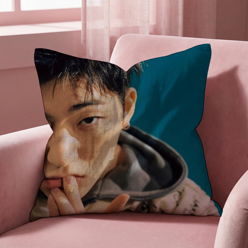 Z-ZICO SINGER Cushion Cover Multi-Scene Pillow Cover for Home & Car - Reversible, Soft & Durable for Daily Use