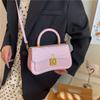 Fashion Women Shoulder Bag PU Leather Crossbody Bag Ladies Casual Daily Handbag with Adjustable Strap Lightweight Solid Color Commute Bag for Girls