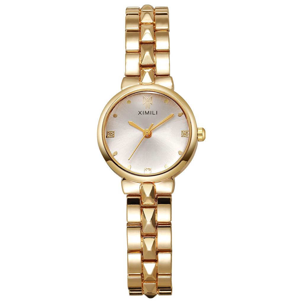 Exquisite High-End Women'S Fashion Trend Quartz Watch Temperament Light Luxury Color Plate Watch