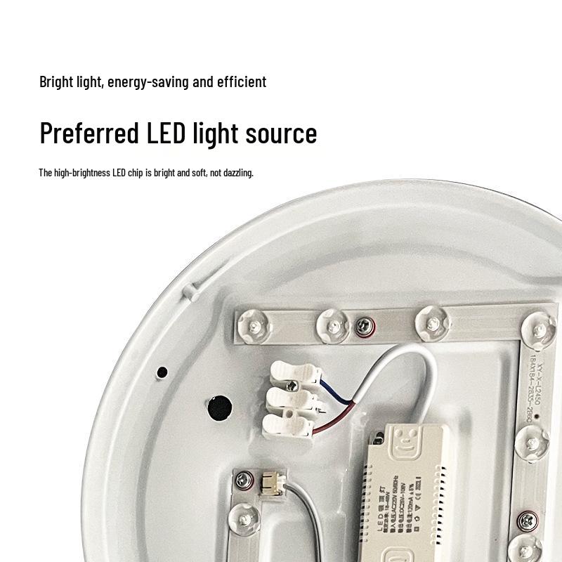 Ultra-Thin Modern Minimalist Round Ceiling Light for Bedrooms, Living Rooms, and Restaurants - Anti-Mosquito Chandelier