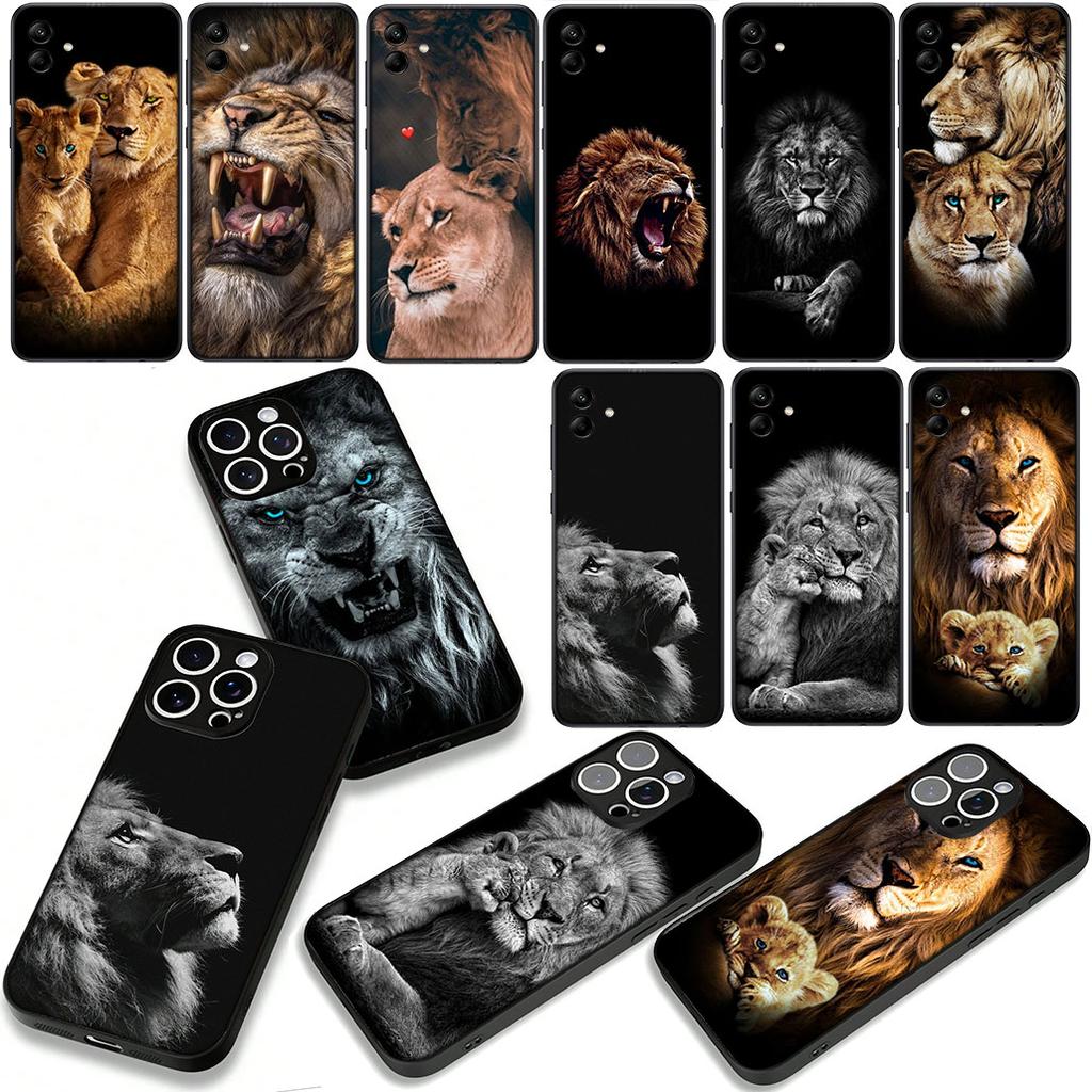 Cover for Motorola Moto G04 G13 G14 G45 G22 G23 G20 G32 G34 G35 G64 G82 G84 G53 G60 G72 E14 E15 E13 E22 E20 Case Lion Art Animal