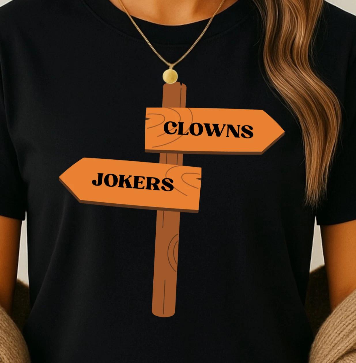 Clowns Jokers Signpost T-Shirt, Stealers Wheel Gerry Rafferty Tee, Classic Rock XL