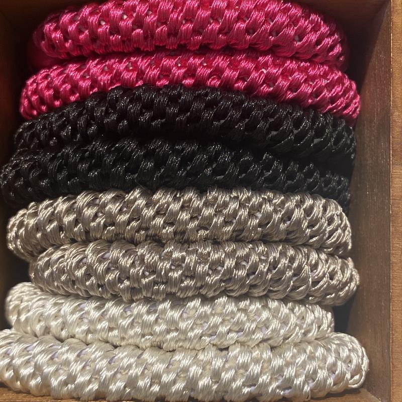 8 szt./partia damskie modne kolorowe gumki do włosów na Bransoletkę dziewczęce elastyczna gumka do włosów knekki sznurek do włosów knekki haar elastiek