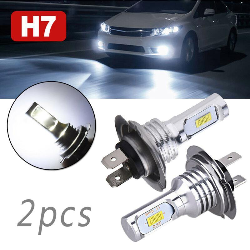 2pcs H7 LED Headlight Bulb 12V 24V Car Headlight 55W 8000LM 6000K Car High Low Beam Waterproof Super Bright For Vehicle Access