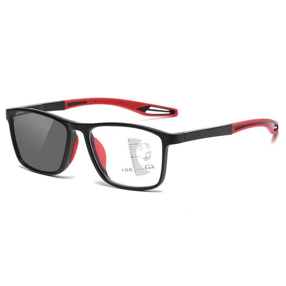 Pochromic Progressive Multifocal Reading Glasses Look Far and Near Eyeglasses Men Sport TR90 Frame Anti Blue Light Graded Eye
