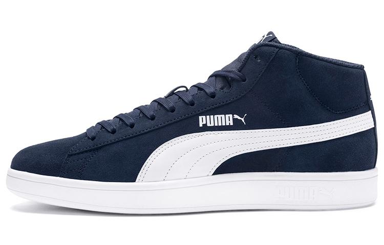 PUMA Smash V2 Mid Mid Tops Casual Skateboarding Shoes Unisex Blue White 366923-04 40