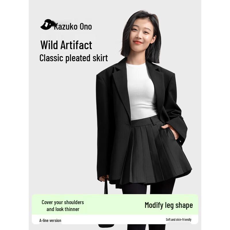 Women s Pleated A-line Mini Skirt XL