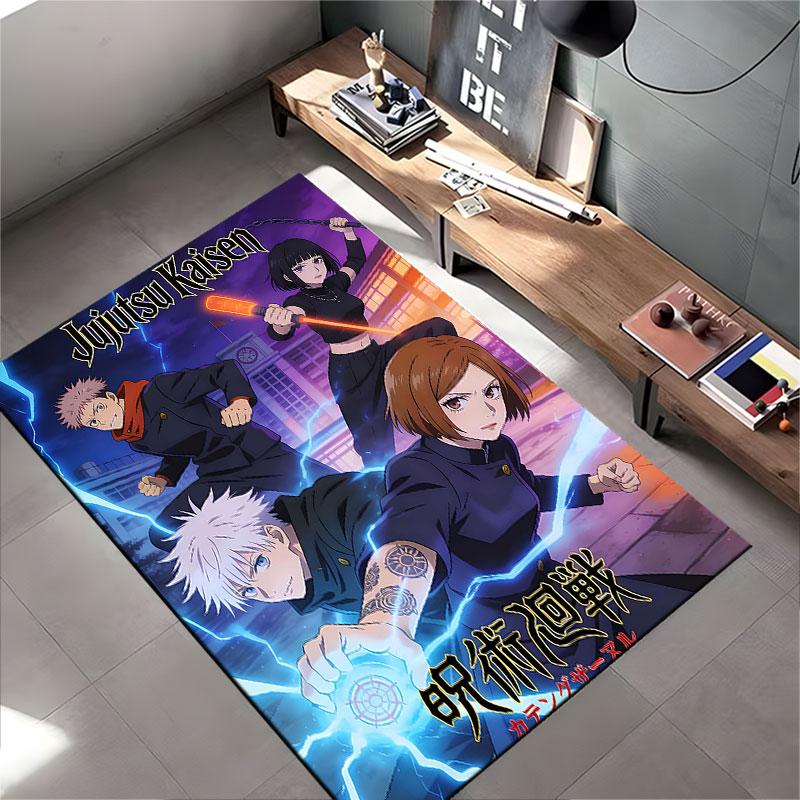 Jujutsu Kaisen Anime Design Carpet suitable as a non-slip mat for the living room or bedroom sofa