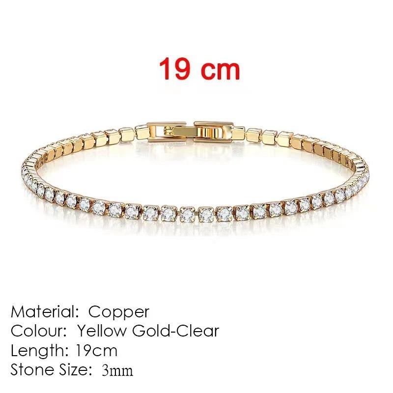 

Meier 3Mm single-row diamond bracelet women s versatile niche design style basic simple light luxury jewelry