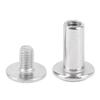 100 Sets Rivet and Screw M2.5 Stainless Steel Flat Round Hd Rivet Studs for Clothing Decoration Lther Crafts