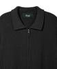 NODU Hazzi Two-Way Zip-Up Collared Knit [Charcoal]