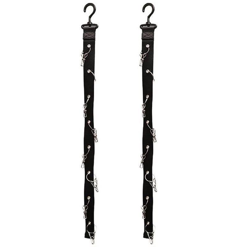 1pc Baseball Cap Storage Organizer with Clips, Eight Clips, Can Hold 16 Hats Hat Rack, Hat Storage Hook Rack