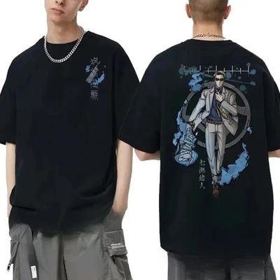 2025 T-shirt Graphique Anime Hot Jujutsu Kaisen Nanami Kento Homme T-shirt Quatre Saisons Harajuku Manga T-shirt Homme