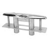 8in Boat Pull Up Cleats 316 Stainless Steel Retractable Flush Mount Dock Cleats with Backing Plate and Lock Nuts