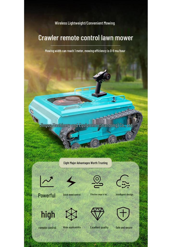 High-Power All-Terrain Intelligent Remote Control Lawn Mower