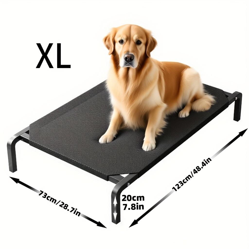 Portable Foldable Dog Bed - Moisture-Resistant Polyester Pet Bed with Removable Cover, All-Season Comfort - Easy Assembly Indoor/Outdoor Use