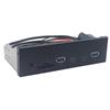 5.25-inch USB 3.2 Gen 1 Optical Drive Bay Panel with HD Audio, USB-A, USB-C, and SD/TF Card Reader
