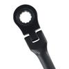 Small 10mm Ratchet Spanner Portable Wrench with Key Chain 180 Degree Rotatable