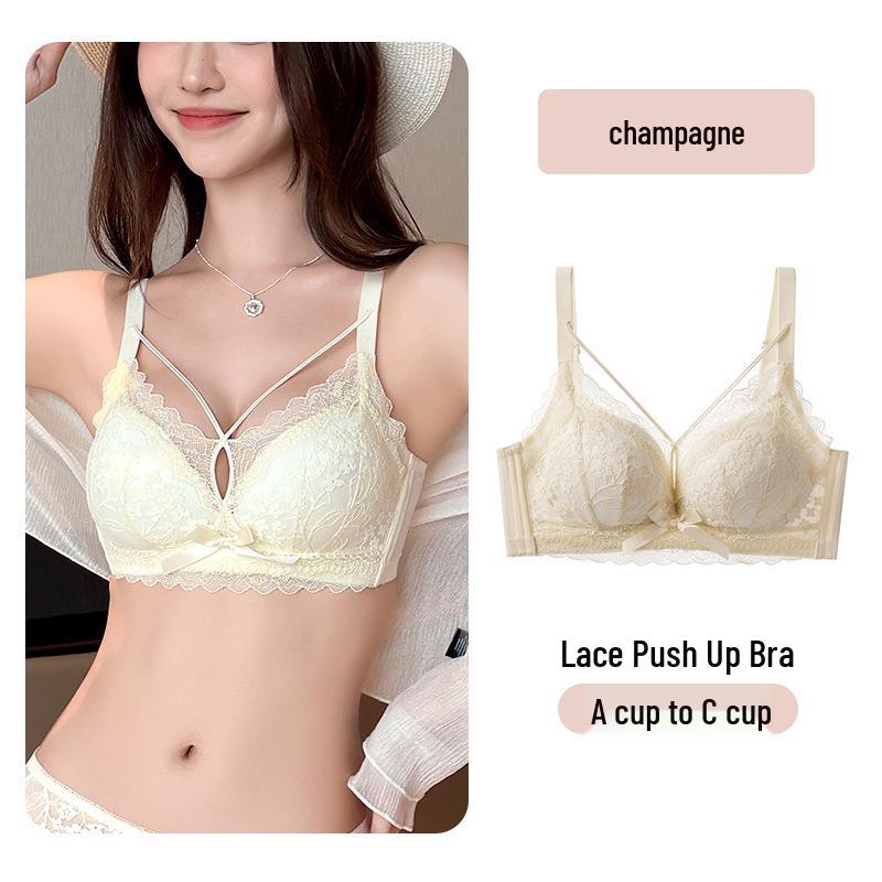 Elegantes Spitzen Modal Verstellbares BH-Set - Sexy & Verführerisch in Rot