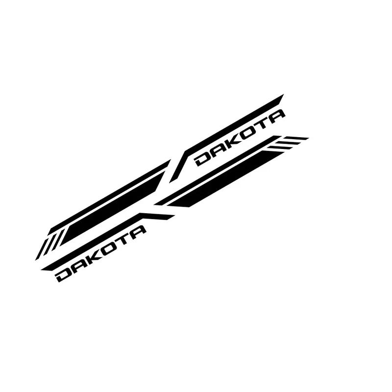 Pickup Bed Side Sticker For Dodge Dakota SLT SXT 5.9 R/T Sport Car Stripes Style Decor Decal Truck Vinyl Cover Auto Accessories