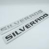 Wbfjz5 1pcs ABS for SILVERADO Car Letter Rear Trunk Bumper Emblem Sticker Badge Decal Styling Auto Accessories