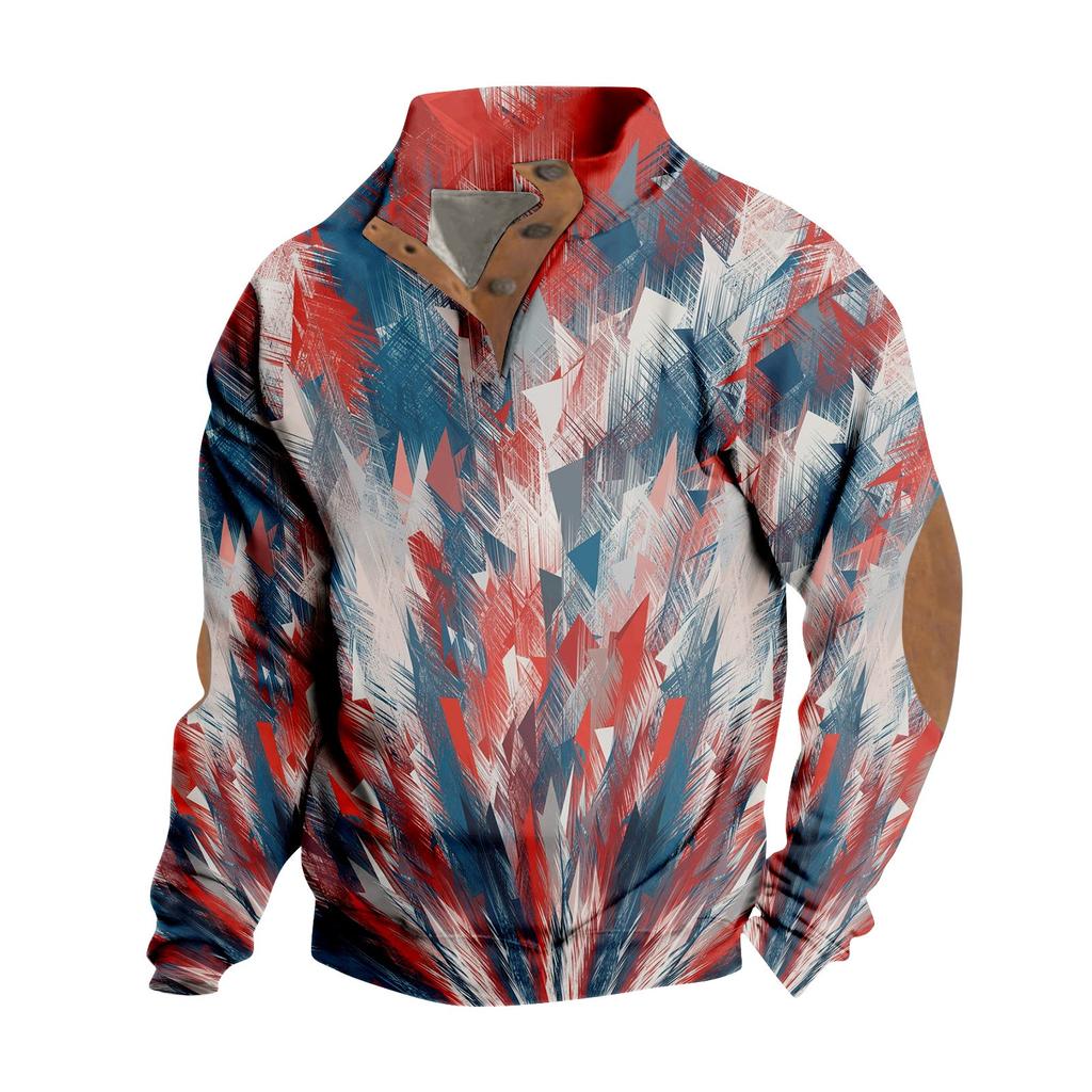 Men's Standing Collar Sweatshirt Is Outdoor Casual Sweaters Tops