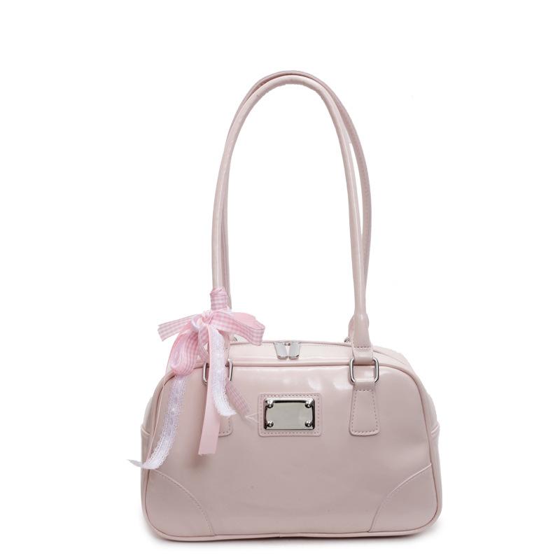 Retro handbag niche versatile trend new simple bowling bag pillow bag shoulder armpit bag