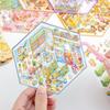 Naklejki Krajobrazowe z Kreskówkami 3D: Uroczy miniaturowy świat DIY do dzienników i dekompresji