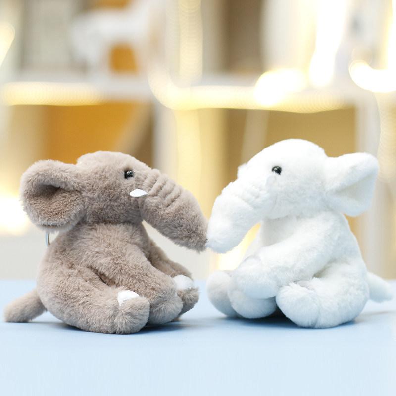 Elephant Plush Toy With Pp Cotton For Girls Gift Keychain And Bag Decor