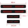 Car Door Plate Sill Scuff Cover Anti Scratch Decal Stickers Protector For