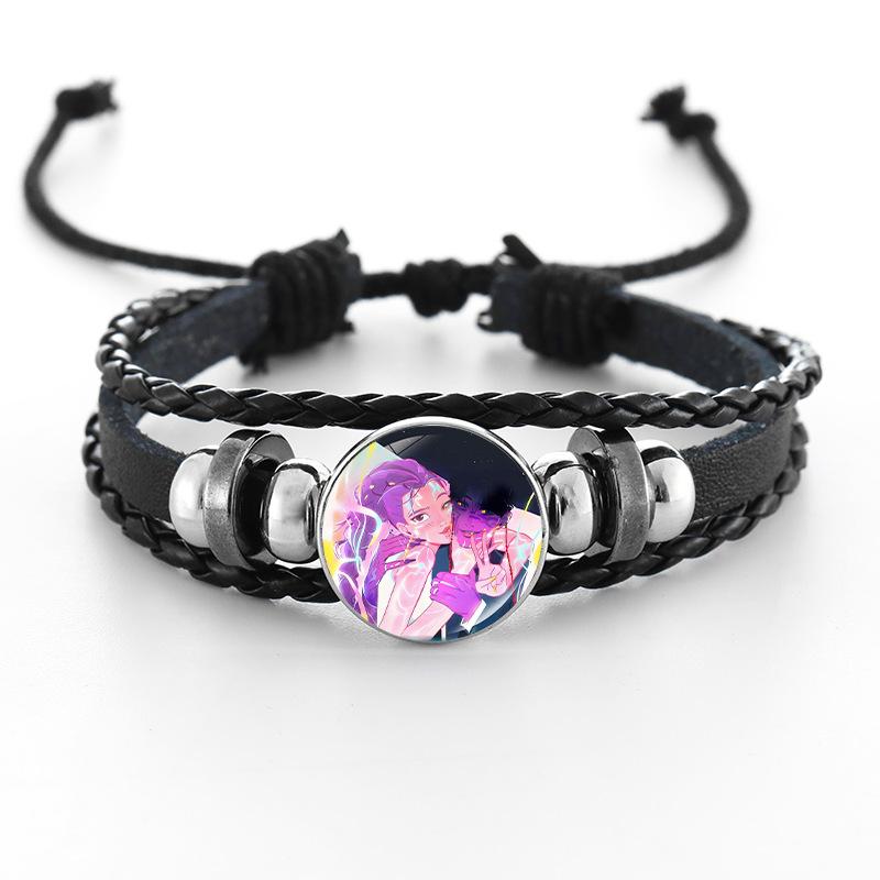 Cartoon Character Bracelet, Alloy Charm Adjustable 18+6cm Chain, Unisex Fashion Jewelry Gift for Daily Wear