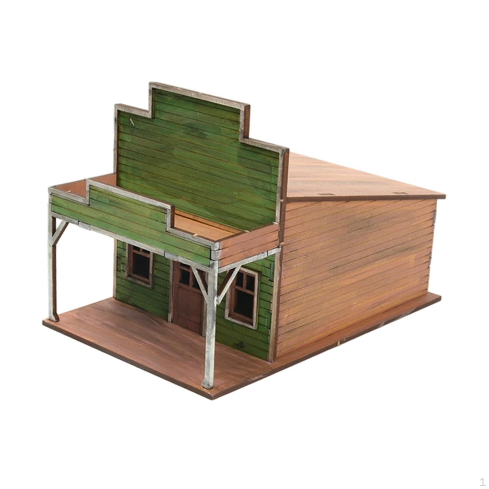 

Модель міського будинку в масштабі 1/72, Дерев яний 3D пазл, Незакінчений, Зроби сам, Легко зібрати, Grocery Store