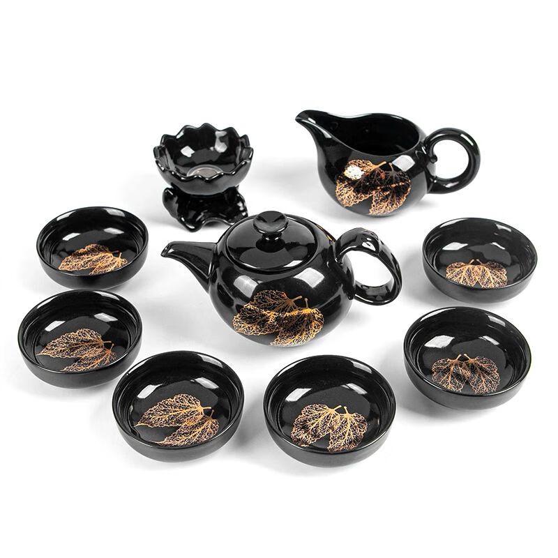 

Qianyu Black Tianmu Jianzhan Kung Fu Tea Set