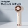 100-Speed USB Rechargeable Handheld Fan, Aluminum Alloy High-Speed Portable Mini Fan for Office Outdoor Travel