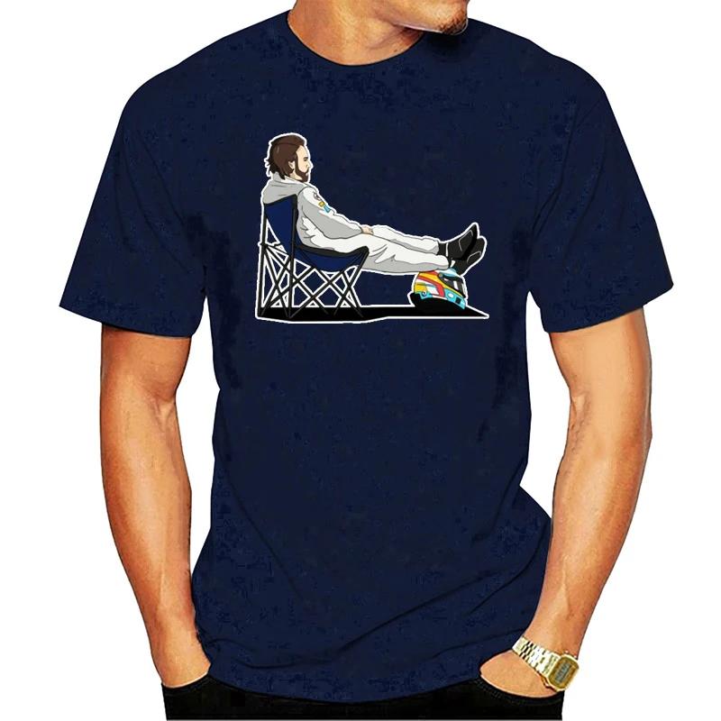 Fernando Alonso Deckchair Cool Summer Fashion Funny Printing Casual T-shirt