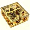 Brass 3" Square Shape Sundial Compass Nautical Maritime