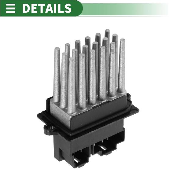 Motoforti HVAC Blower Motor Resistor Heater Blower Resistor for Dodge Durango 2007-2009 Metal ABS No.05061587AA Silver Tone