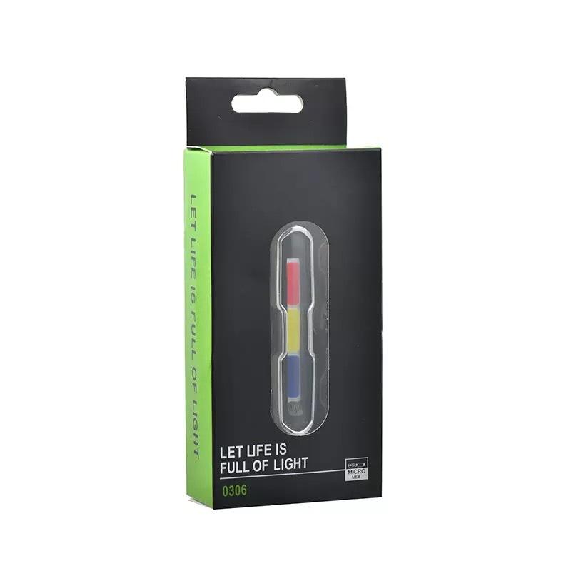 

Rechargeable Bicycle Rear Light 3 Colors Waterproof MTB Bike Tail Lamp Cycling Safety Warning