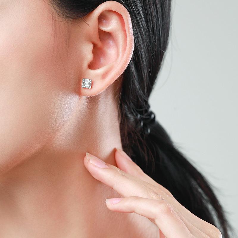 Tancise 925 Sterling Silver Zircon Earrings Drop Earrings For Women Wedding Party Gifts