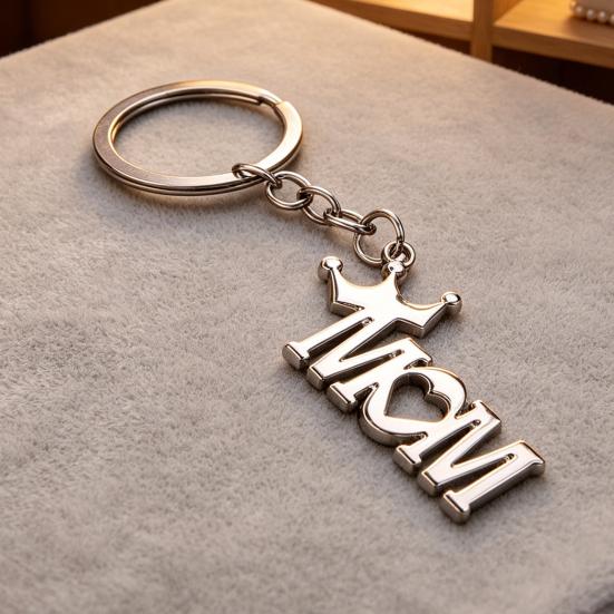 Keychain Pendant Lightweight Metal Texture Portable Key Ring Practical Stylish Keychain for Mother's Day/Father's
