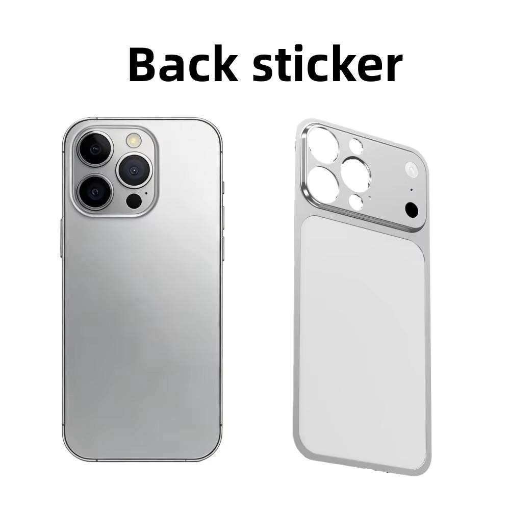 Color Alloy Frame Case For 16 13 15 14 Pro/Pro Max Instant Upgrade 17Pro/Pro Max Large Window Backplane Anti-Drop Cover
